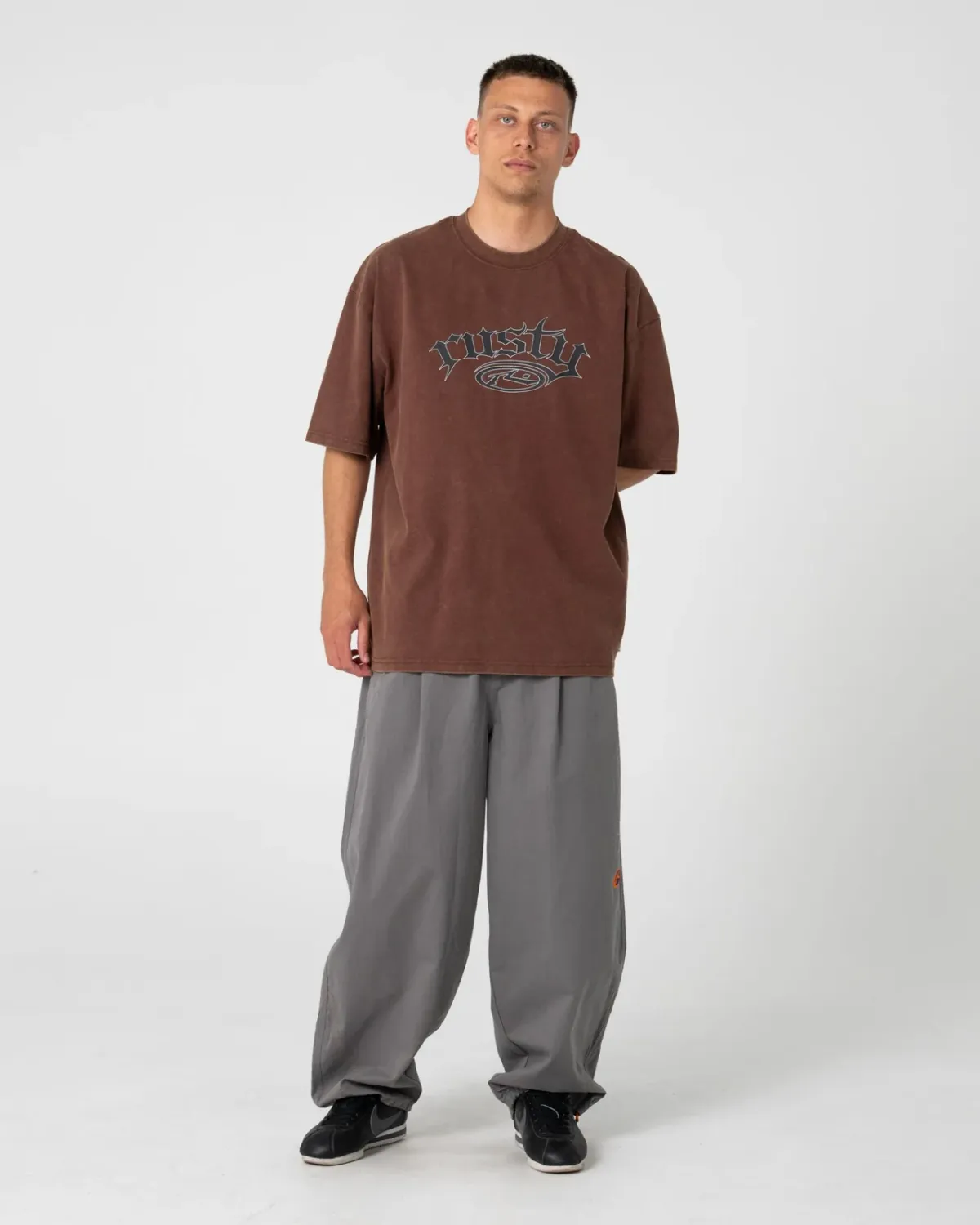 RUSTY MENS SMACKO SHORT SLEEVE TEE - PINECONE