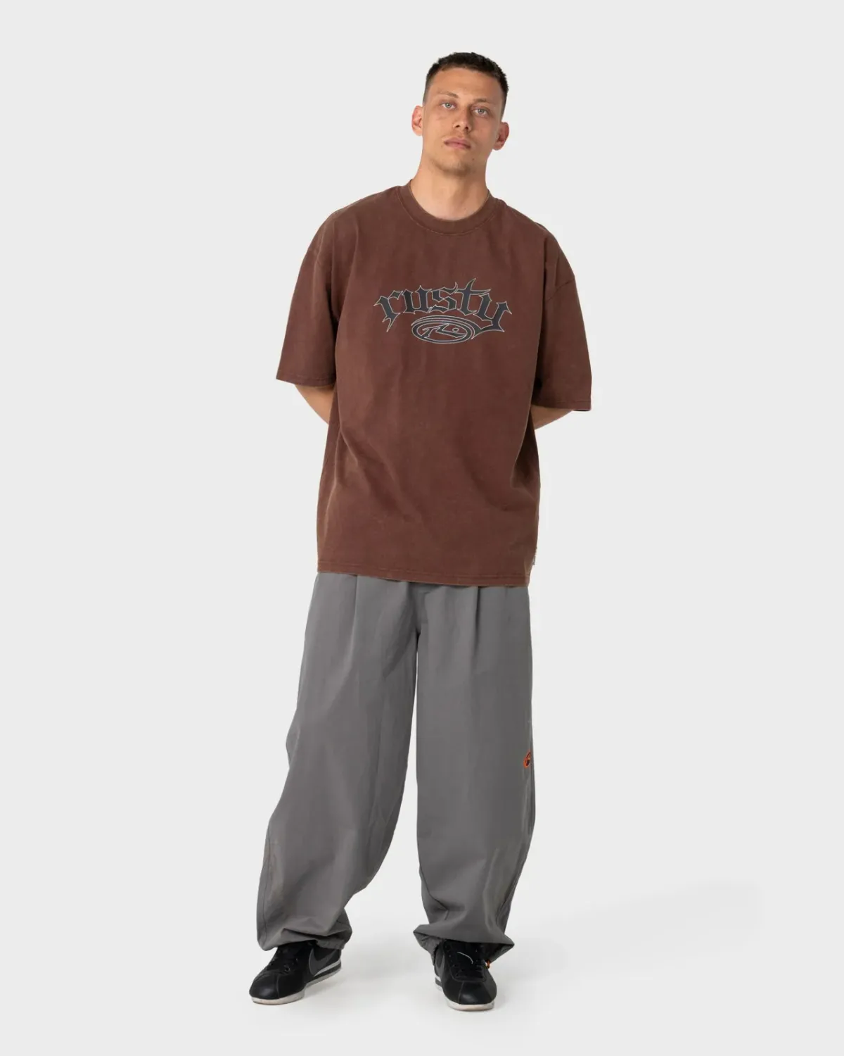 RUSTY MENS SMACKO SHORT SLEEVE TEE - PINECONE