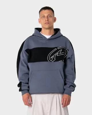 RUSTY MENS KILL SWITCH HOODED FLEECE - STEEL
