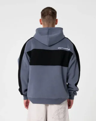 RUSTY MENS KILL SWITCH HOODED FLEECE - STEEL