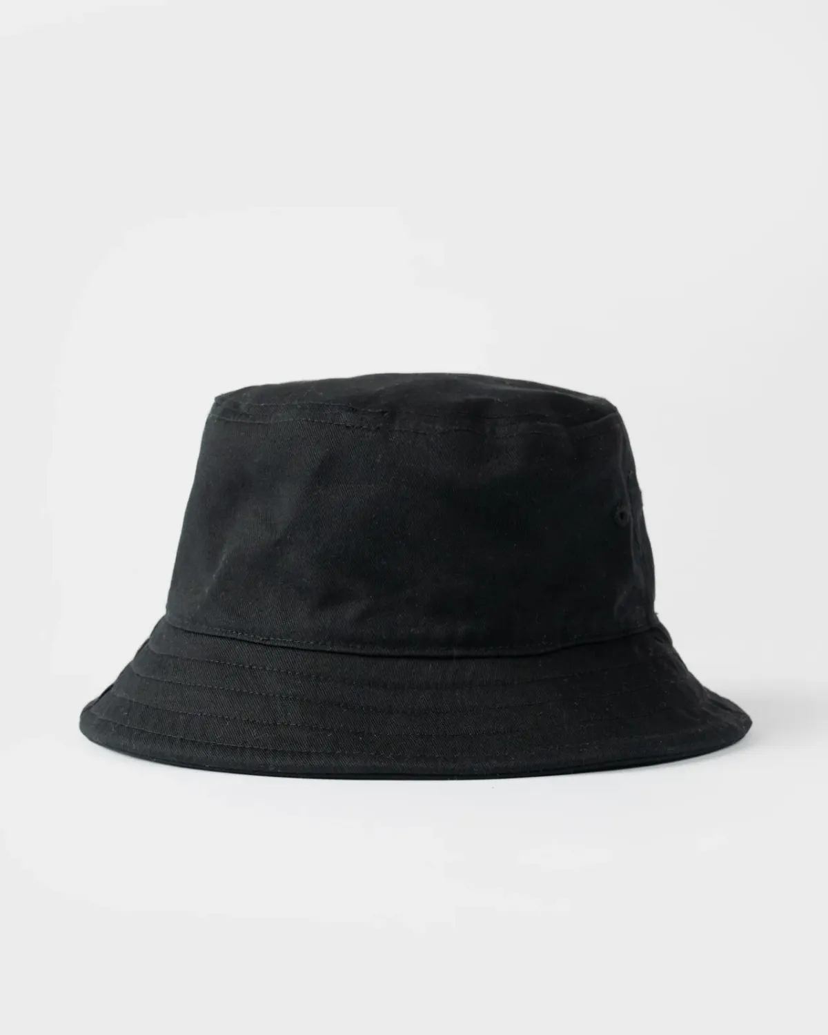 RUSTY MENS BLACK LIST REVERSIBLE BUCKET HAT - BLACK