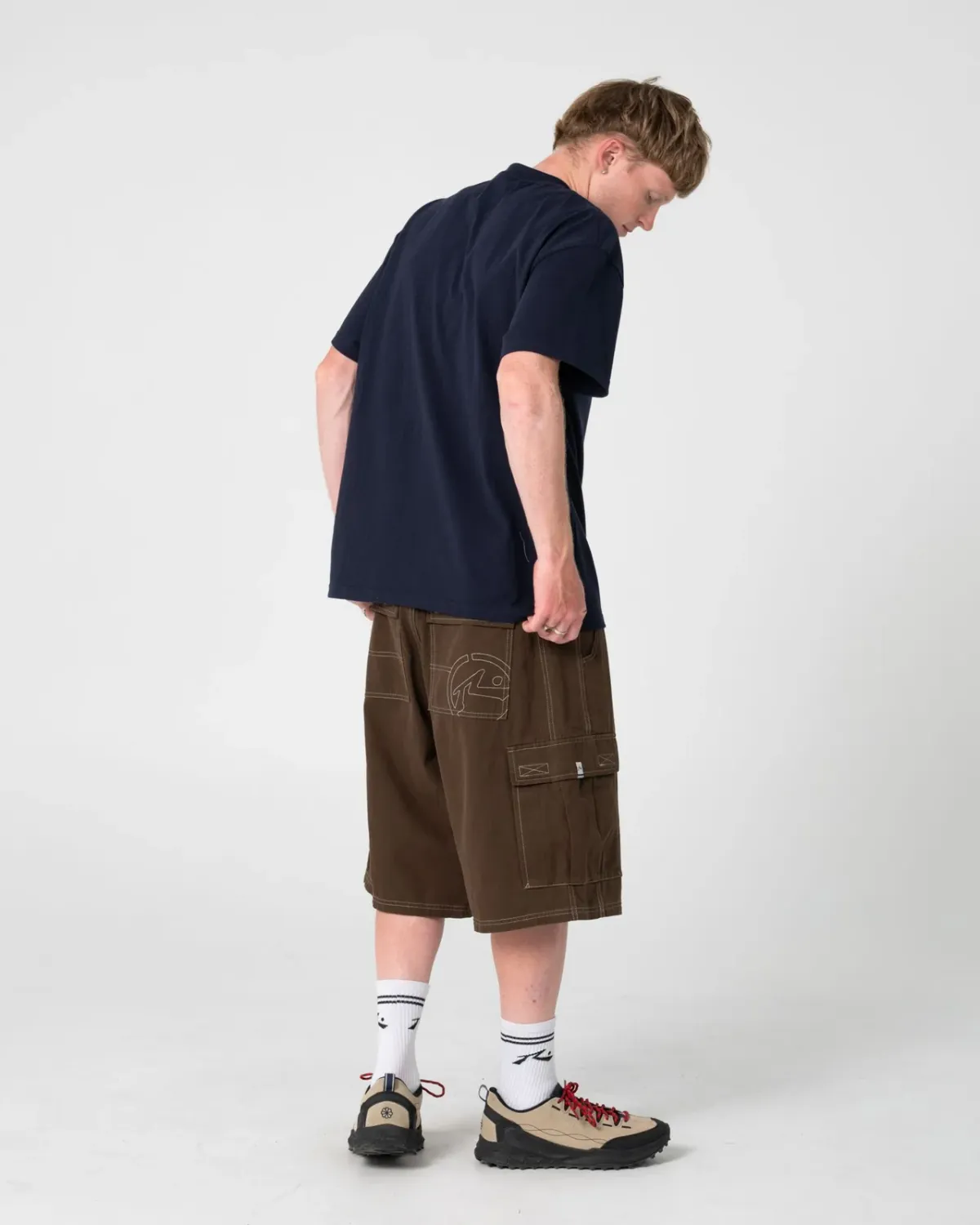 RUSTY MENS FOUR BY FOUR SHORT SLEEVE TEE - NAVY BLUE