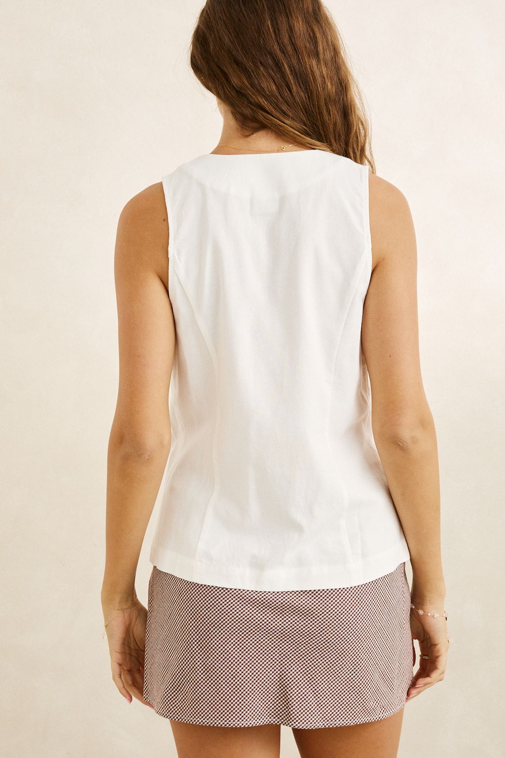 RHYTHM WOMENS VENICE WRAP VEST - WHITE