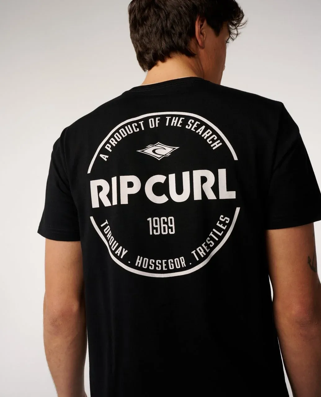 RIP CURL MENS STAPLE TEE - BLACK