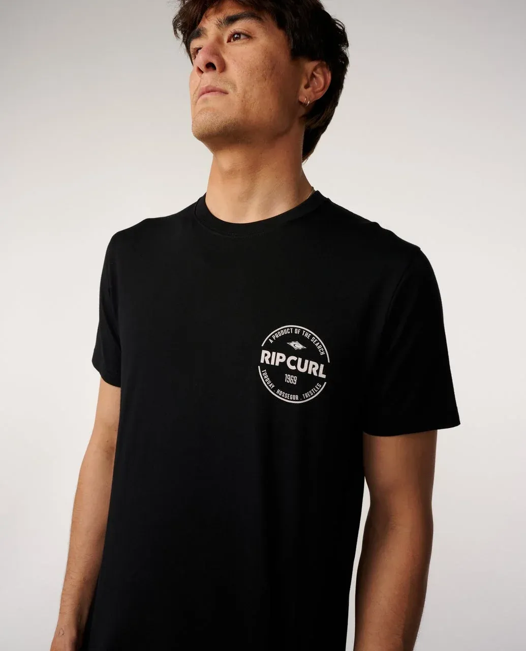 RIP CURL MENS STAPLE TEE - BLACK