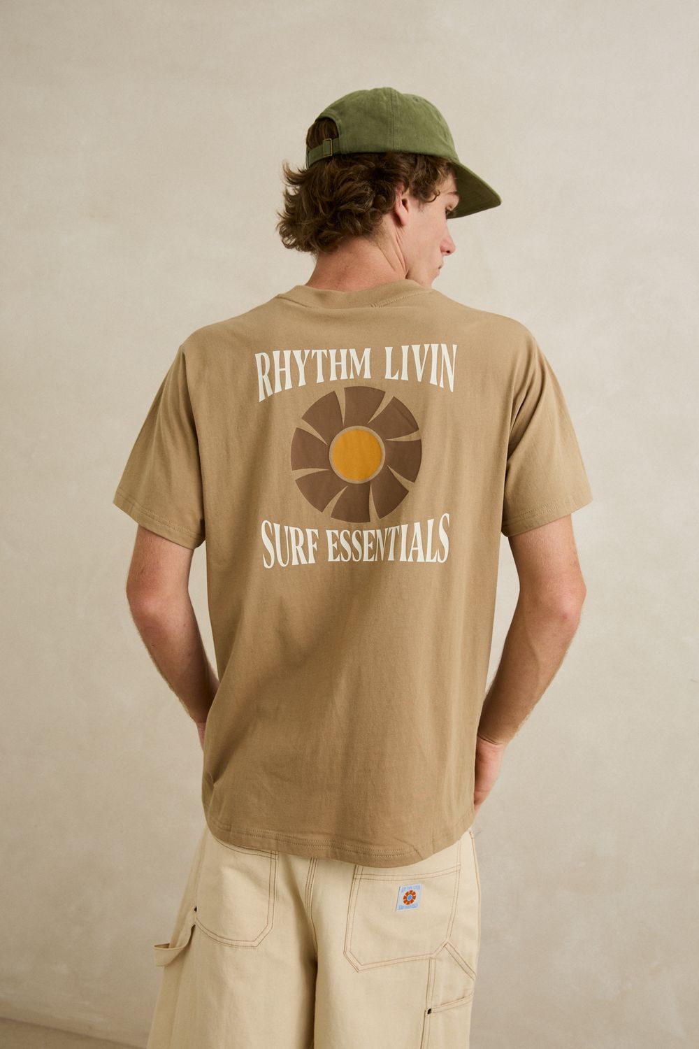 RHYTHM MENS SURF ESSENTIALS SS T-SHIRT - INCENSE