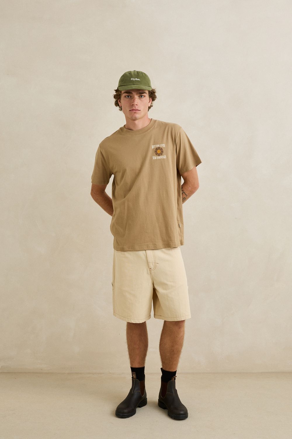 RHYTHM MENS SURF ESSENTIALS SS T-SHIRT - INCENSE