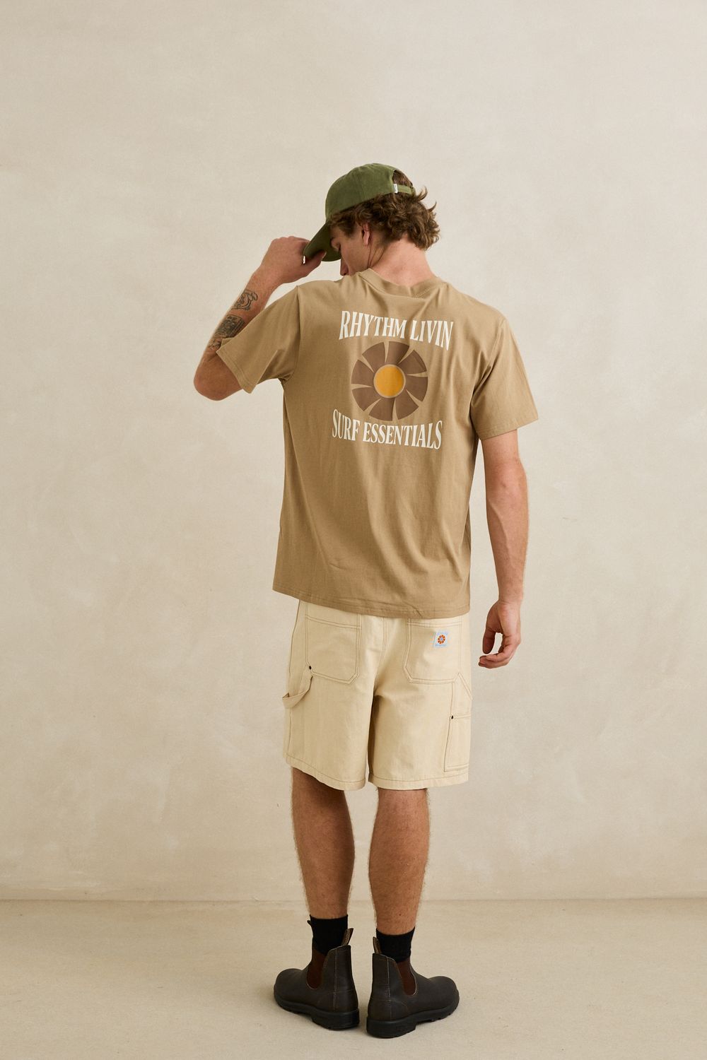 RHYTHM MENS SURF ESSENTIALS SS T-SHIRT - INCENSE