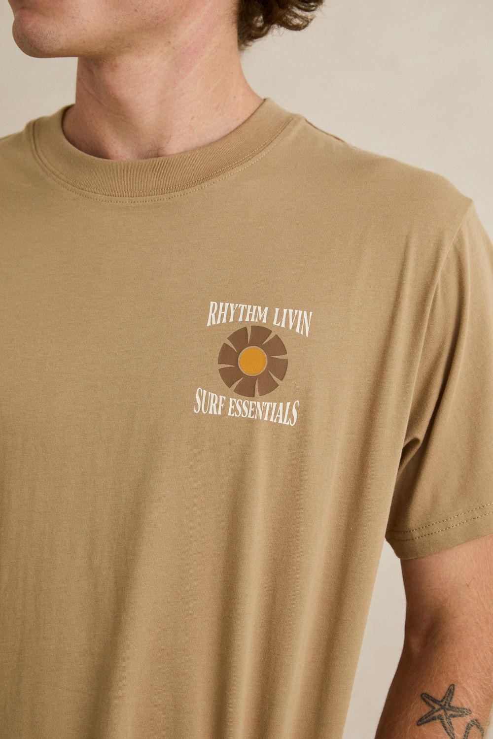 RHYTHM MENS SURF ESSENTIALS SS T-SHIRT - INCENSE
