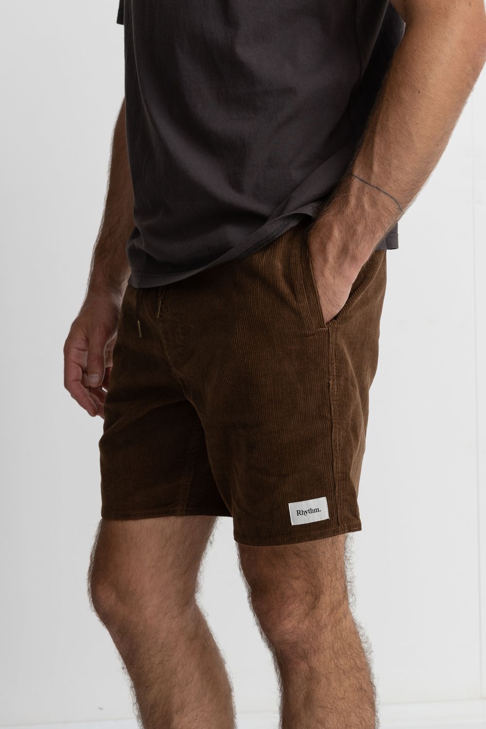 RHYTHM MENS CLASSIC CORD JAM - CHOCOLATE