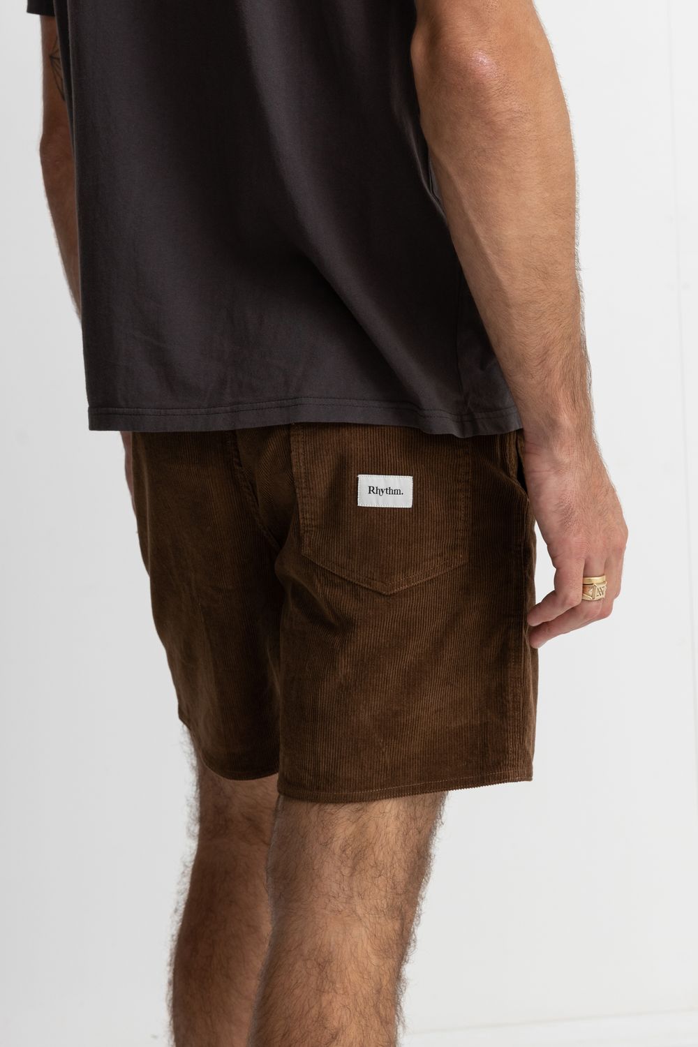 RHYTHM MENS CLASSIC CORD JAM - CHOCOLATE