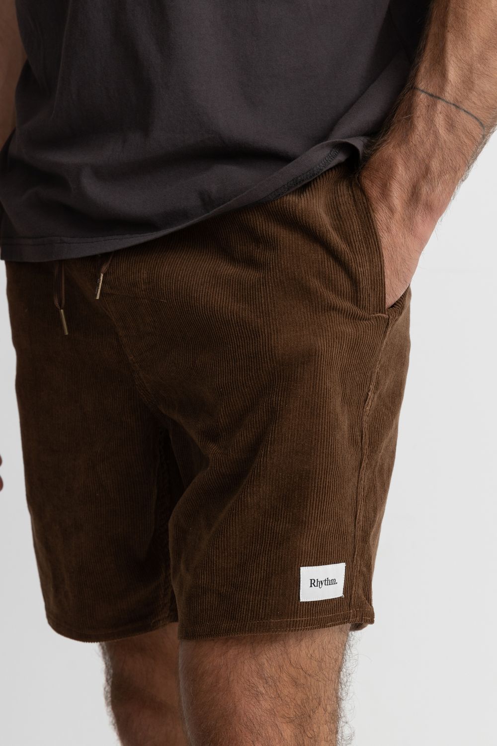RHYTHM MENS CLASSIC CORD JAM - CHOCOLATE