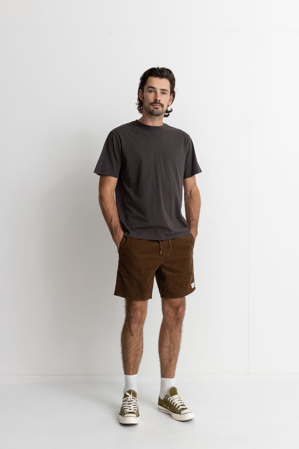 RHYTHM MENS CLASSIC CORD JAM - CHOCOLATE