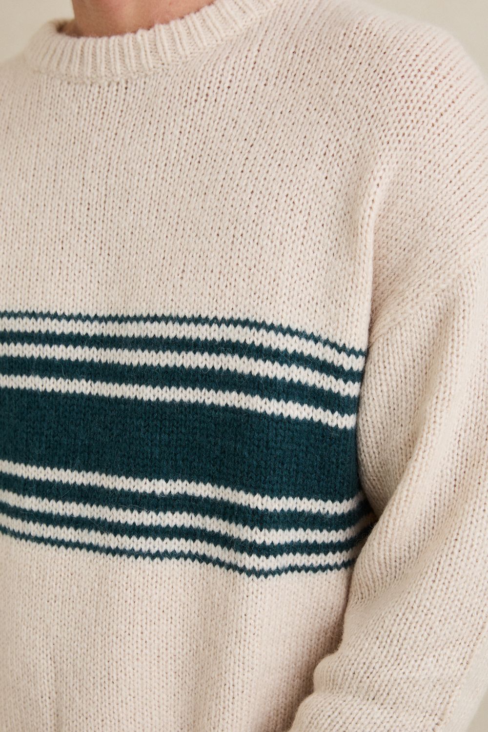 RHYTHM MENS STRATA KNIT - NATURAL