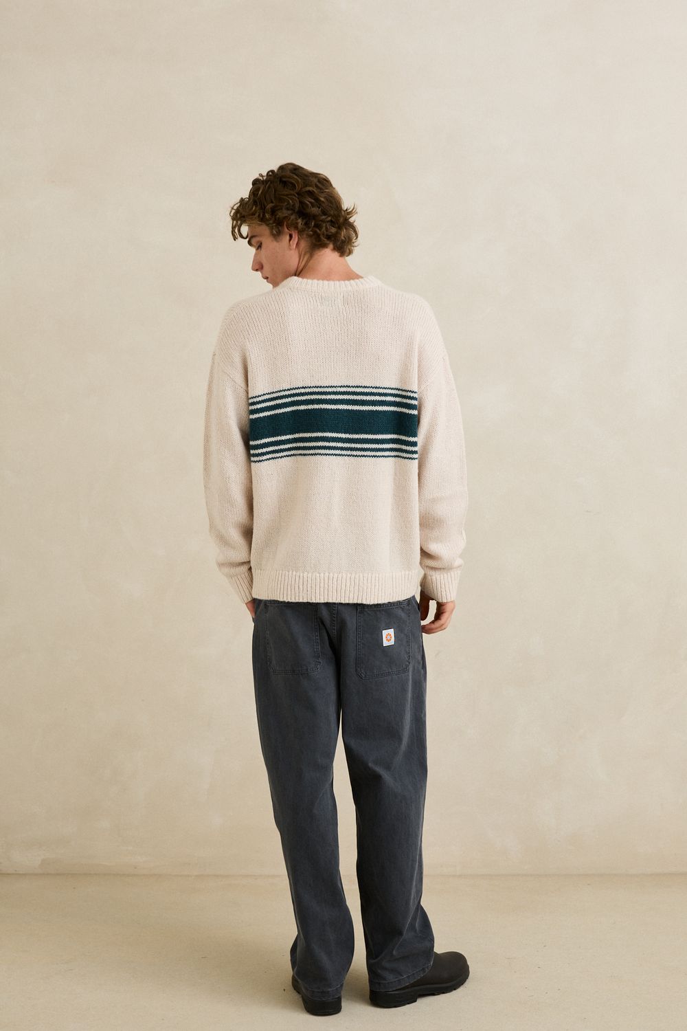 RHYTHM MENS STRATA KNIT - NATURAL