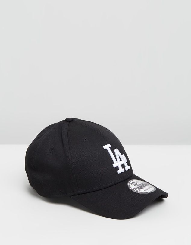 NEW ERA 9FORTY CS LA DODGERS MBL ADJUSTABLE CAP - BLACK/WHITE