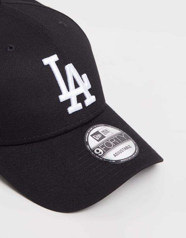 NEW ERA 9FORTY CS LA DODGERS MBL ADJUSTABLE CAP - BLACK/WHITE
