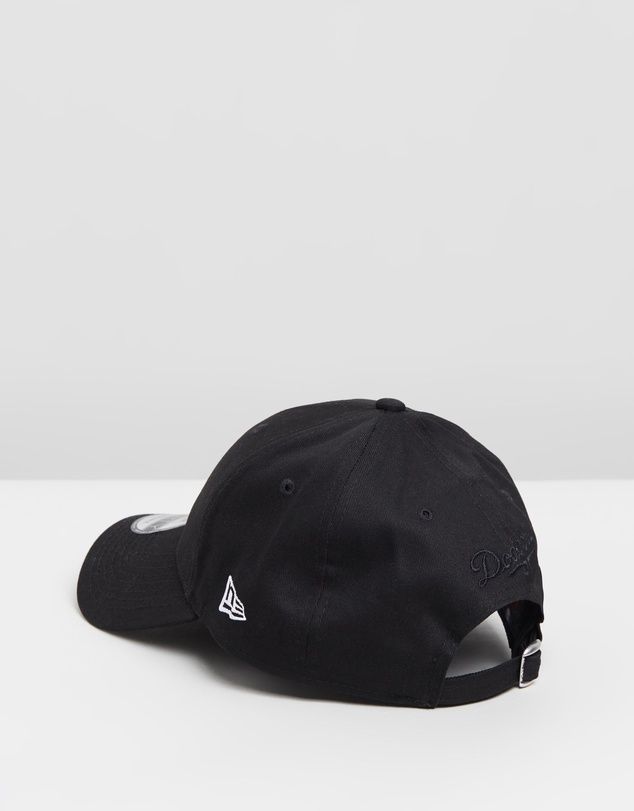 NEW ERA 9FORTY CS LA DODGERS MBL ADJUSTABLE CAP - BLACK/WHITE