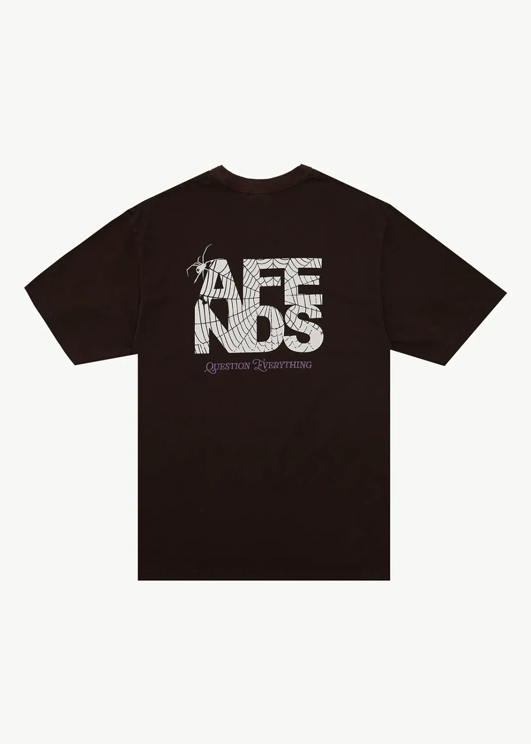 AFENDS MENS FUNNEL - RETRO TEE - WASHED COFFEE