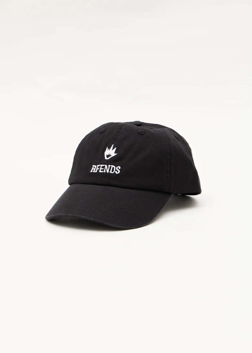 AFENDS MENS BURNIN - SIX PANEL CAP - STONE BLACK
