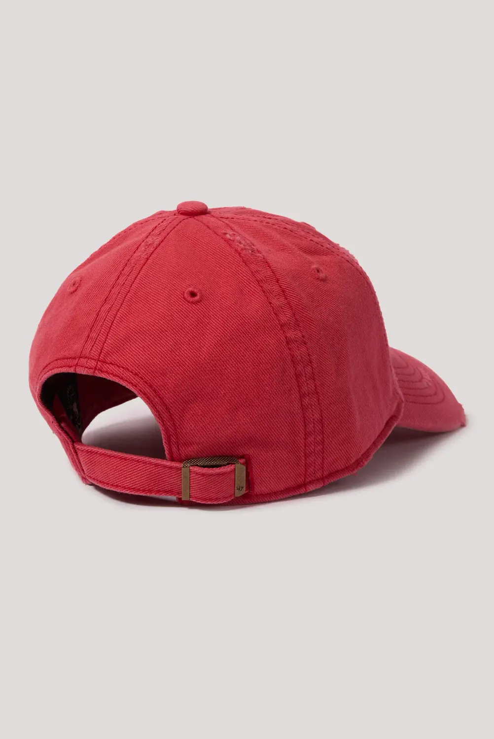 47 CLEAN UP WELL WORN DISTRESSED LA ANGELS CAP - RED