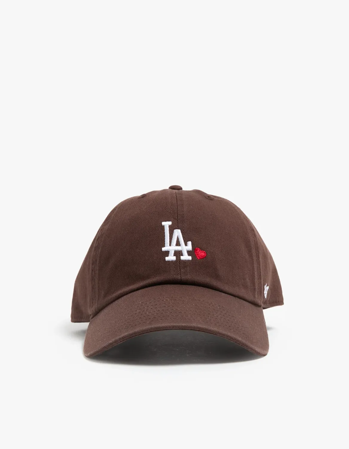 47 CLEAN UP LEAGUE HEART LA DODGERS CAP - BROWN