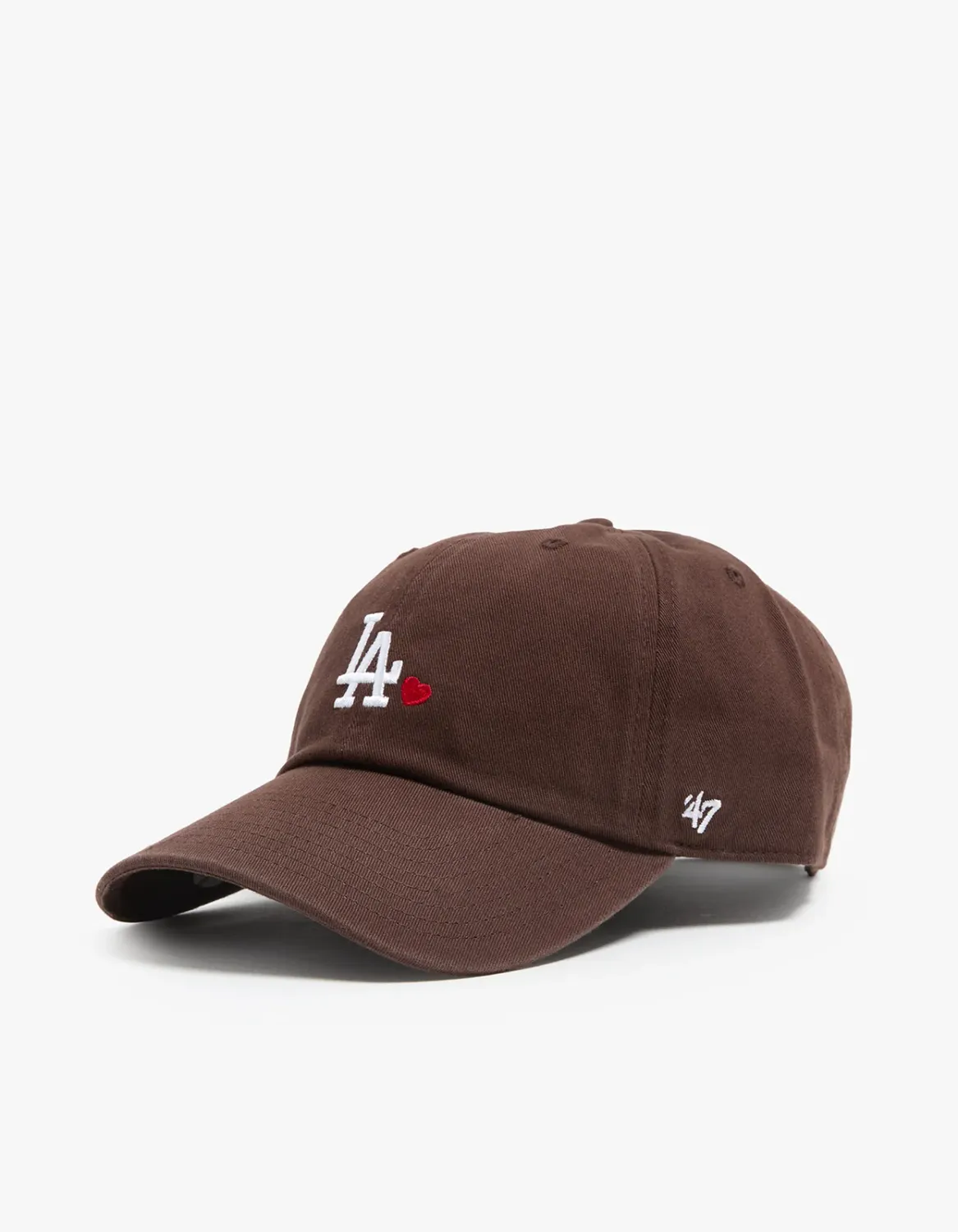 47 CLEAN UP LEAGUE HEART LA DODGERS CAP - BROWN
