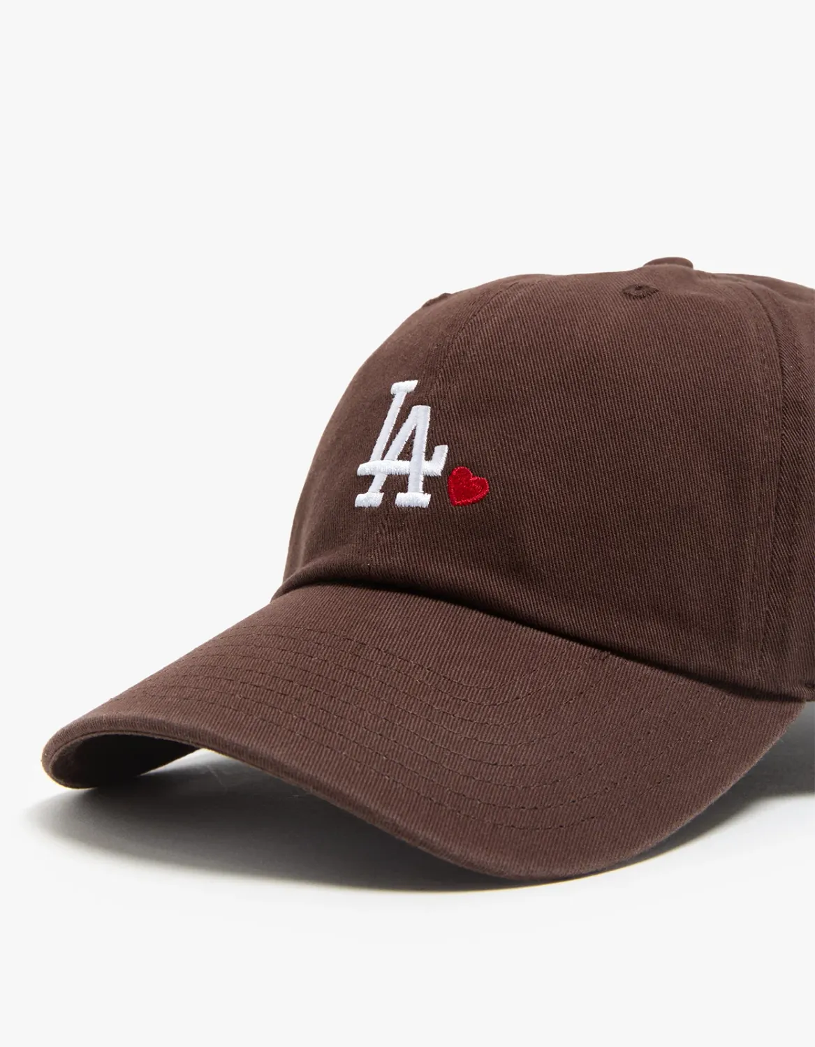 47 CLEAN UP LEAGUE HEART LA DODGERS CAP - BROWN