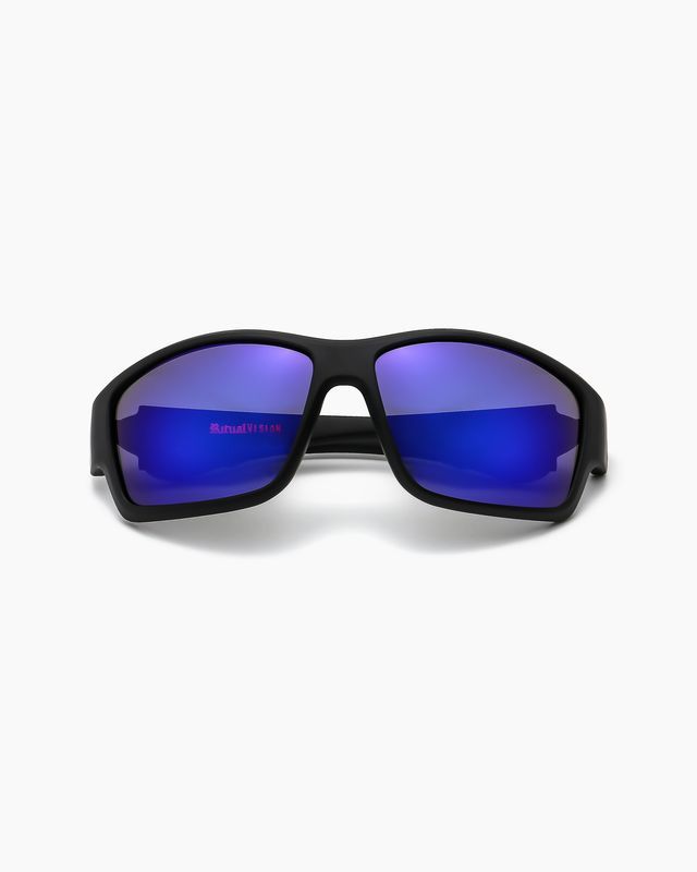 RITUAL - THE DECLINE SUNGLASS - MATTE BLACK/BLUE REFL POL