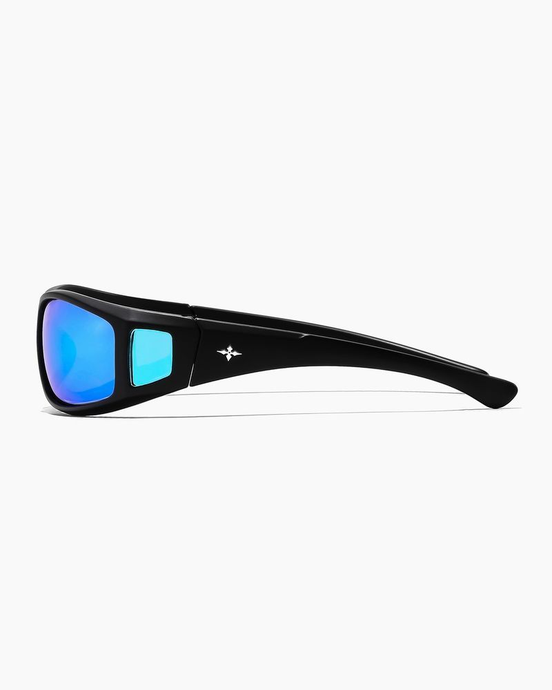 RITUAL - DRAGSTER SUNGLASS - MATTE BLACK/BLUE REFL POL