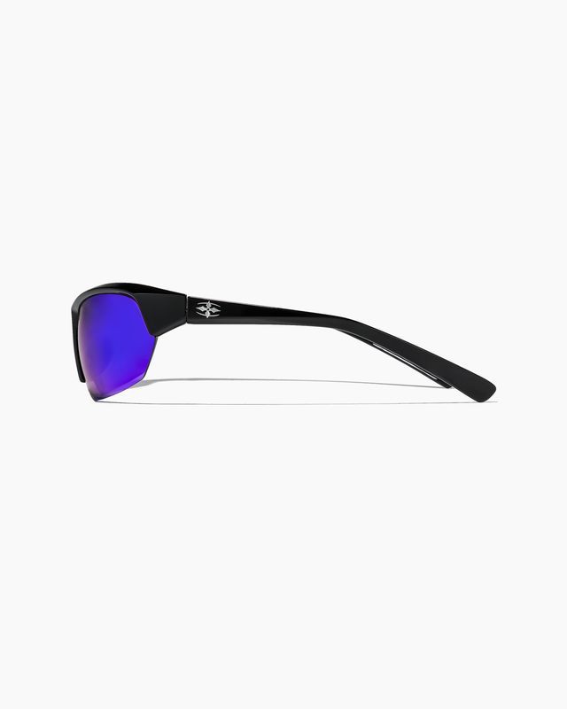 RITUAL - BREAK &amp; ENTER SUNGLASS - POLISHED BLACK / REFLEC BLUE