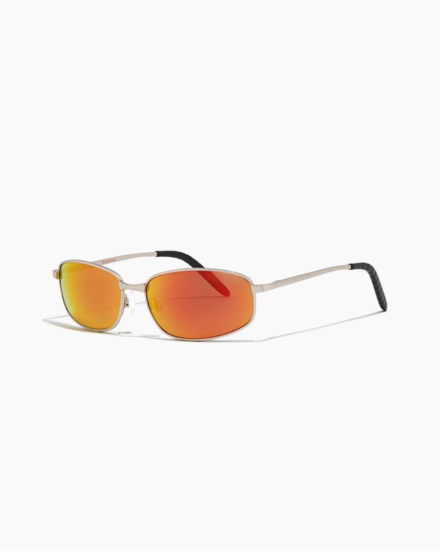 RITUAL - CALIFORNICATION SUNGLASS - MATTE SILVER / ORANGE REFLECTI