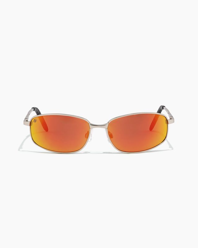 RITUAL - CALIFORNICATION SUNGLASS - MATTE SILVER / ORANGE REFLECTI