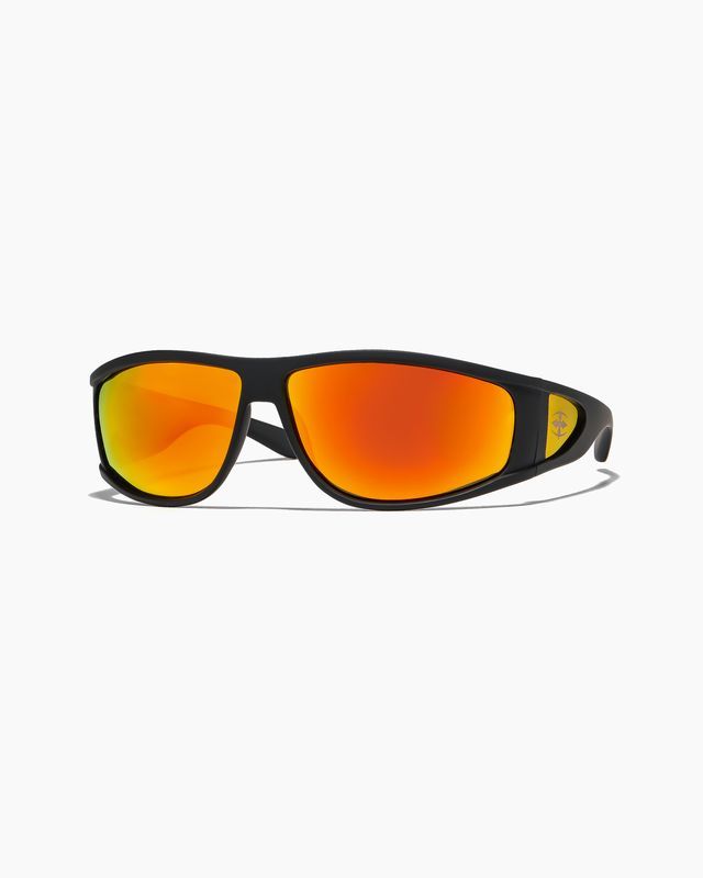 RITUAL - THE VACATIONER SUNGLASS - MATTE BLACK / REFL ORANGE POL
