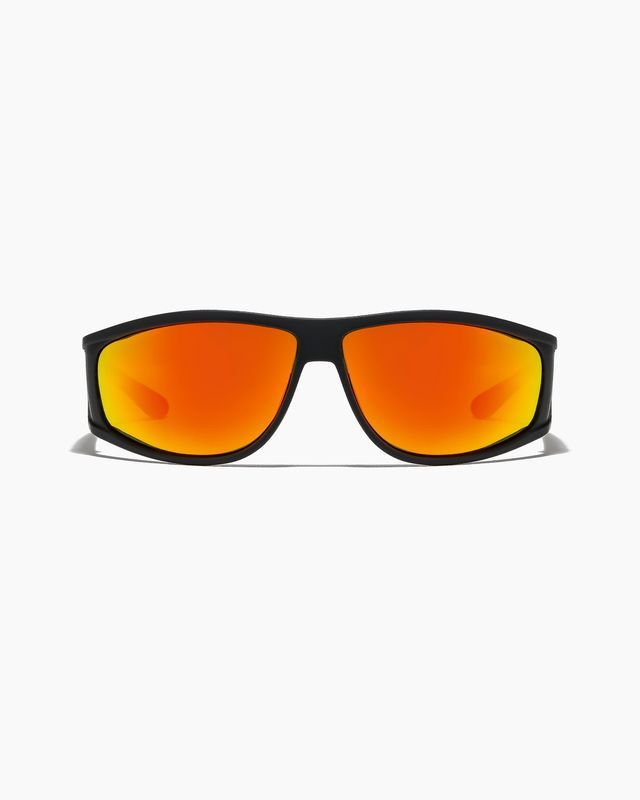 RITUAL - THE VACATIONER SUNGLASS - MATTE BLACK / REFL ORANGE POL