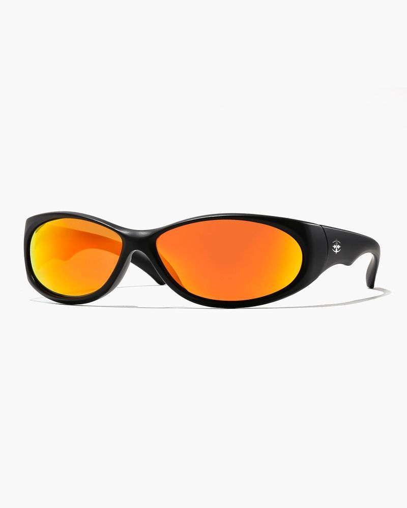 RITUAL - DEMON SPEED SUNGLASS - MATTE BLACK / REFL ORANGE POL