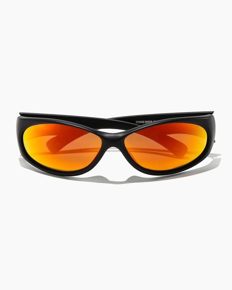 RITUAL - DEMON SPEED SUNGLASS - MATTE BLACK / REFL ORANGE POL