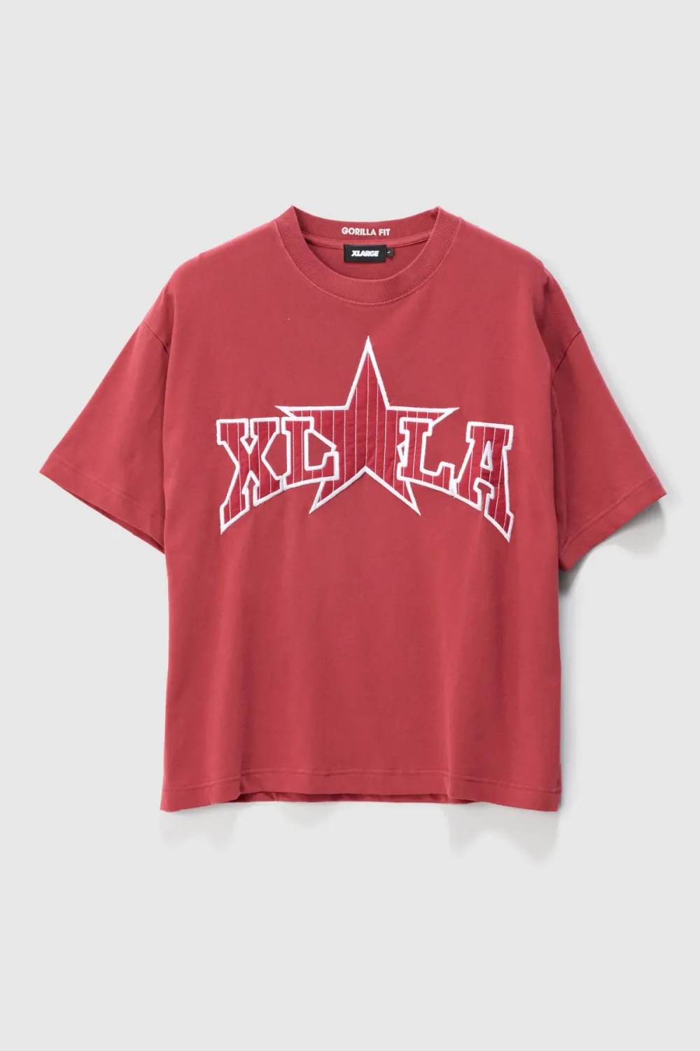 X LARGE MENS LA STAR GORILLA FIT TEE - PIGMENT BRICK