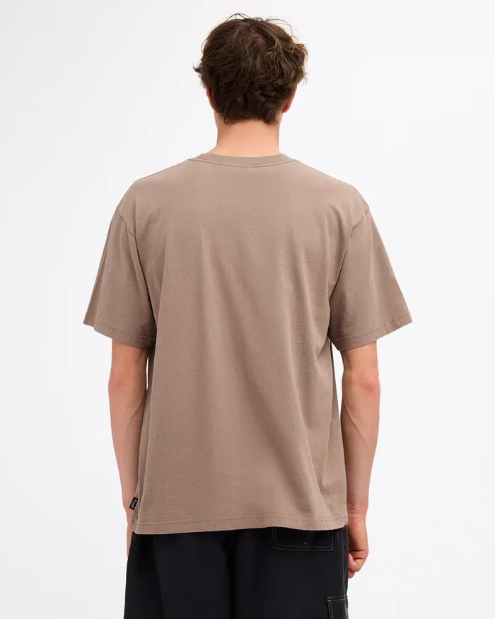 BILLABONG MENS IMMORTAL DIAMOND SS TEE - FOSSIL