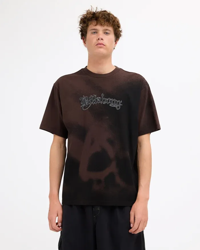 BILLABONG MENS IMMORTAL SKULL SS TEE - DIRT