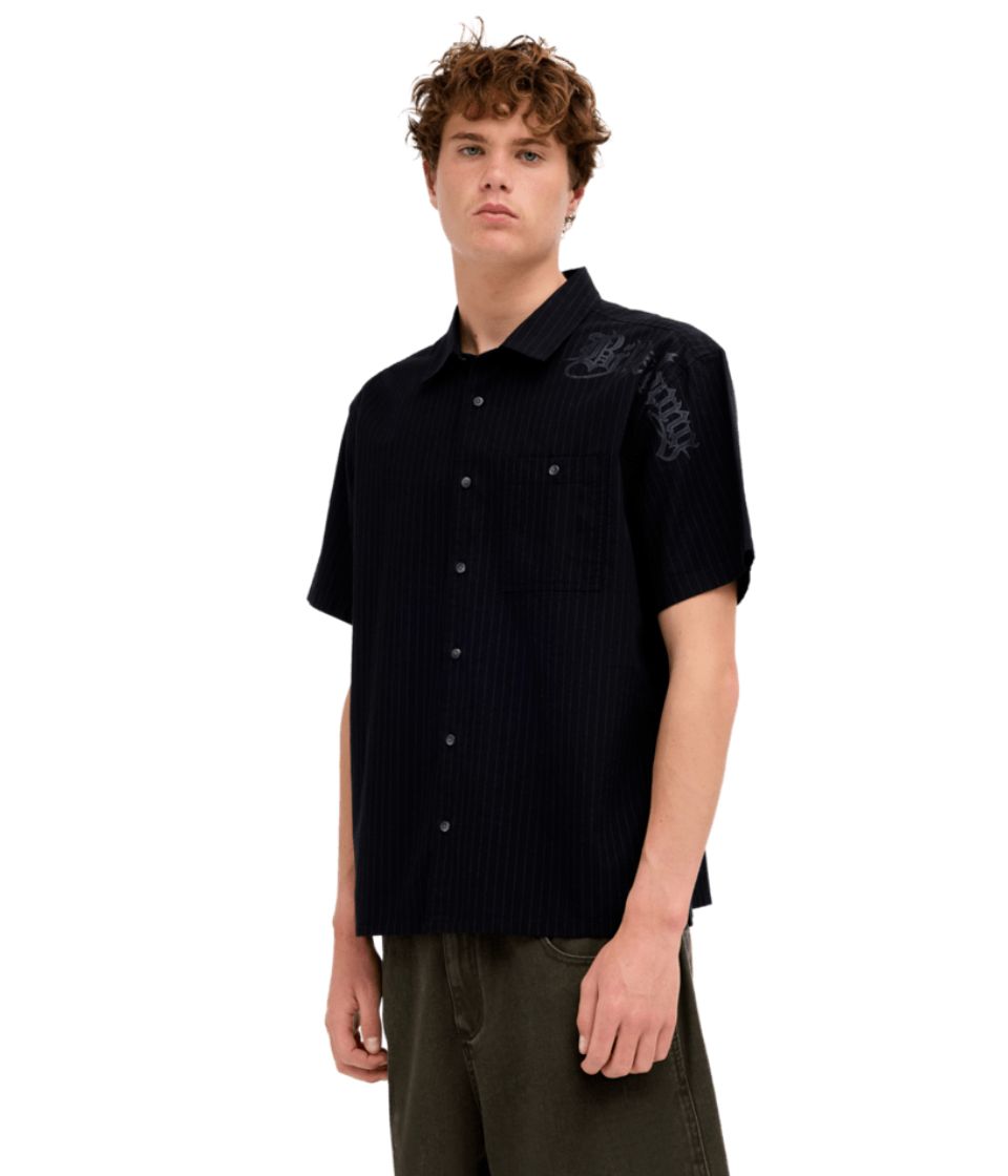 BILLABONG MENS IMMORTAL MOGUL SS SHIRT - BLACK