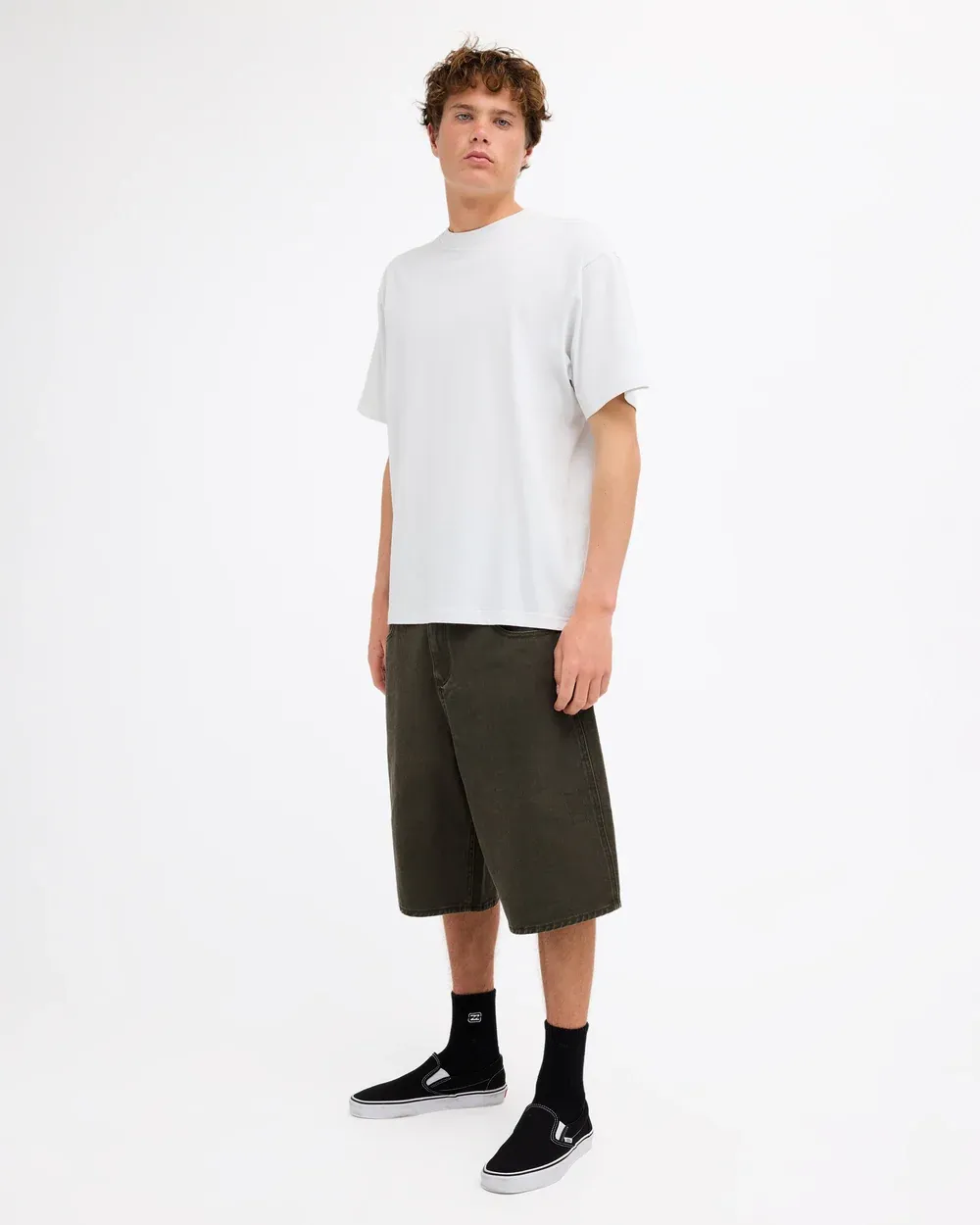 BILLABONG MENS IMMORTAL ARCH SS TEE - FOG