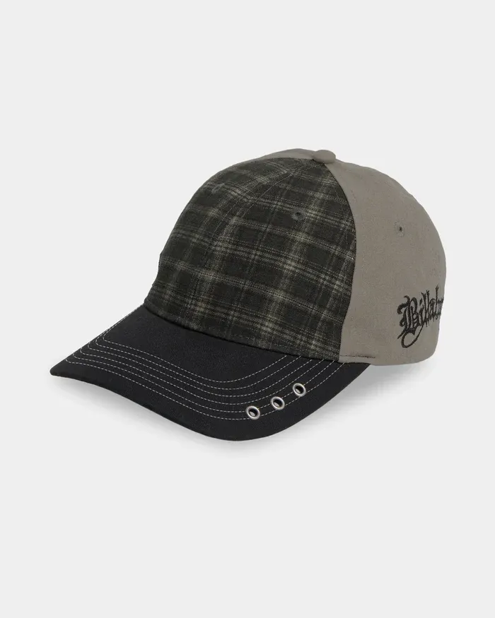BILLABONG MENS IMMORTAL CHECK CAP - MOSS