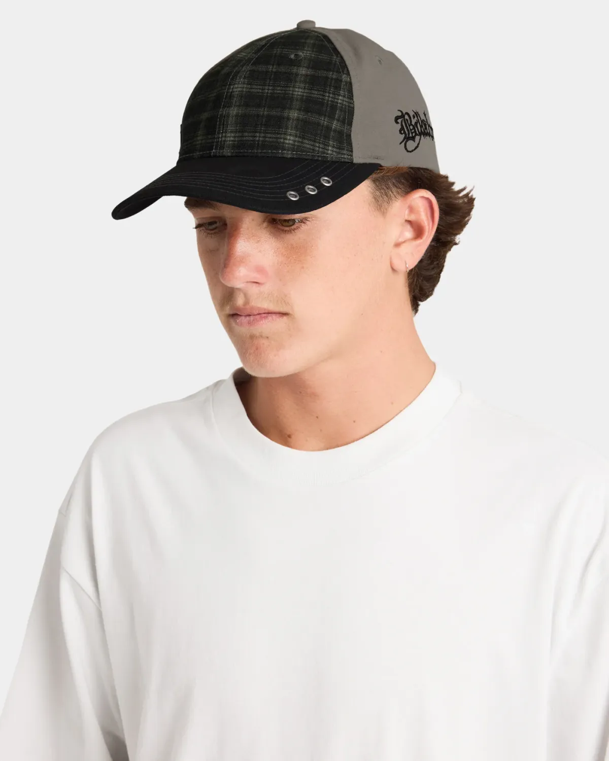 BILLABONG MENS IMMORTAL CHECK CAP - MOSS
