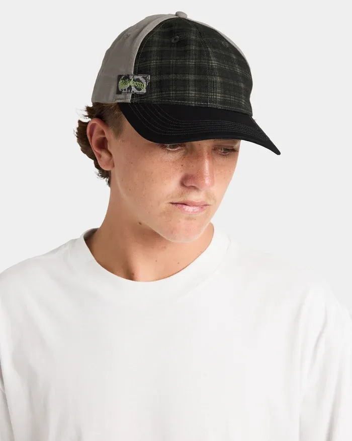 BILLABONG MENS IMMORTAL CHECK CAP - MOSS