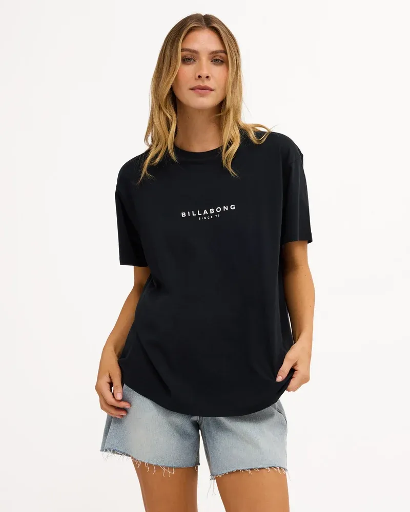 BILLABONG WOMENS PACIFIC TEE - BLACK