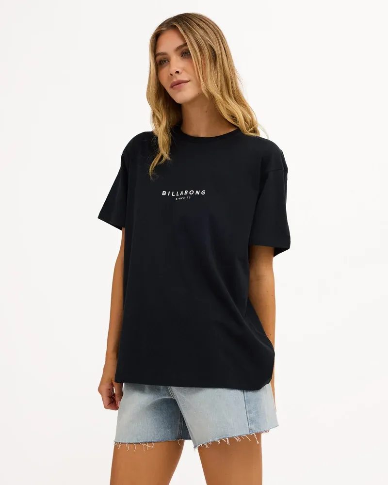 BILLABONG WOMENS PACIFIC TEE - BLACK
