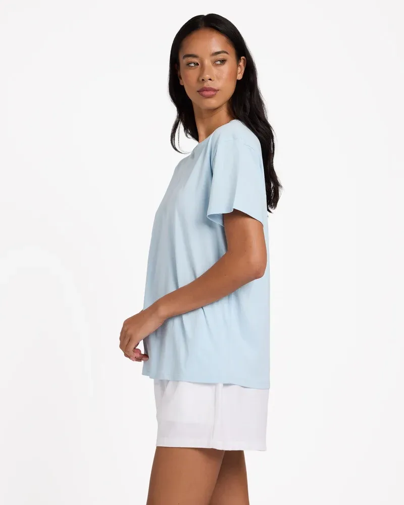 BILLABONG WOMENS PACIFIC TEE - COOL BLUE