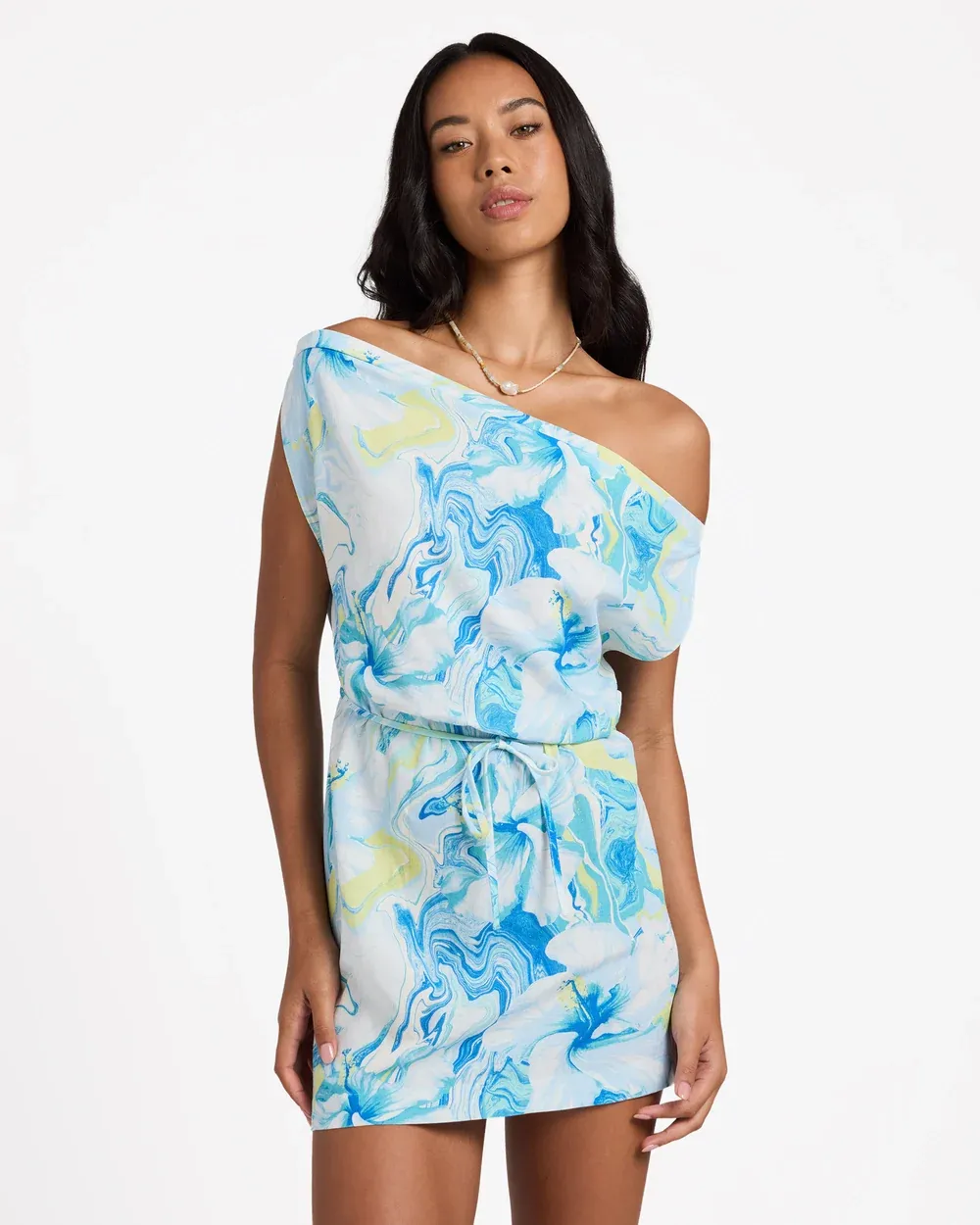 BILLABONG WOMENS ISLAND CALLING DRESS - COOL BLUE