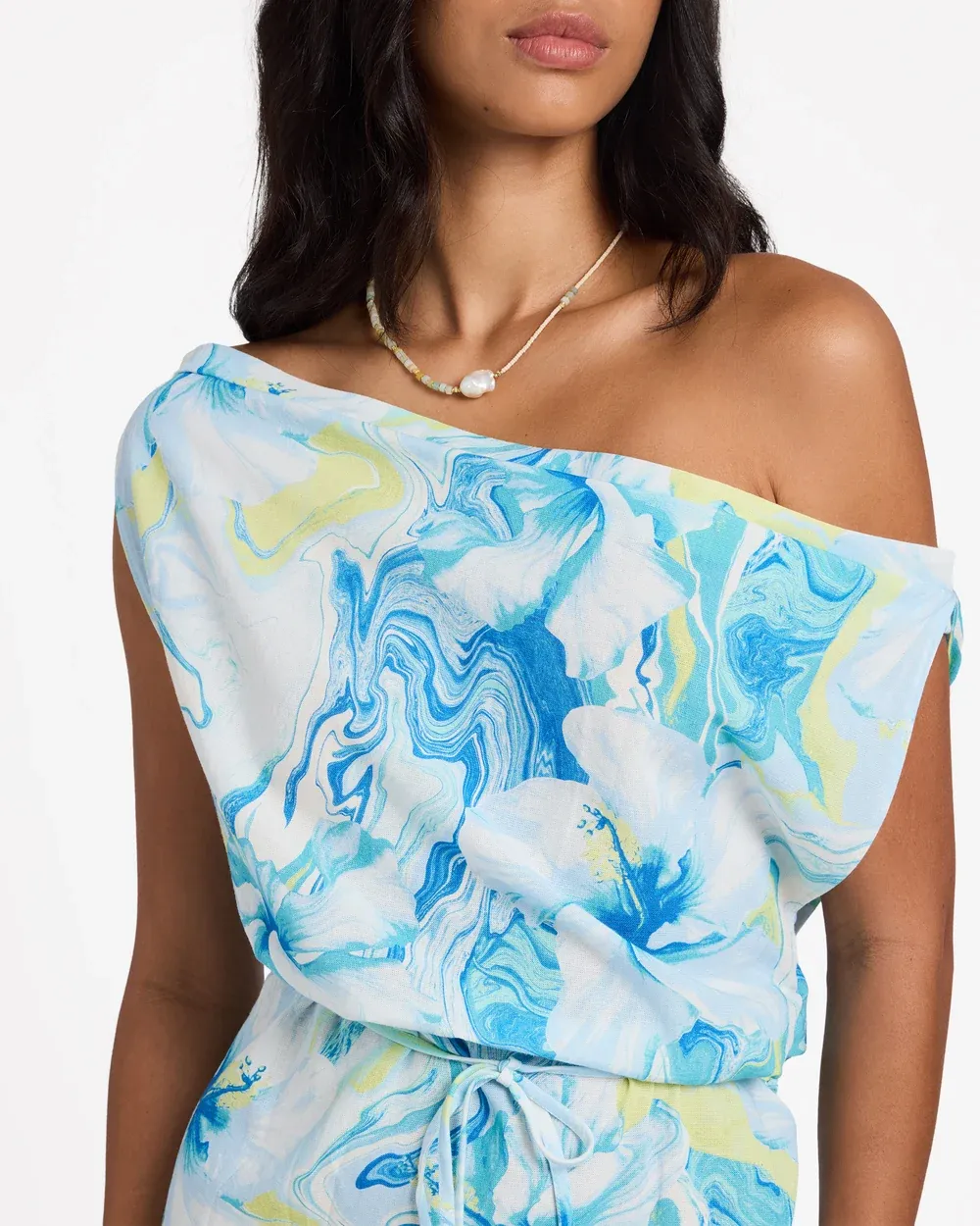 BILLABONG WOMENS ISLAND CALLING DRESS - COOL BLUE
